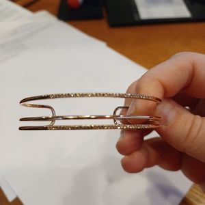 Rose gold cuff bracelet